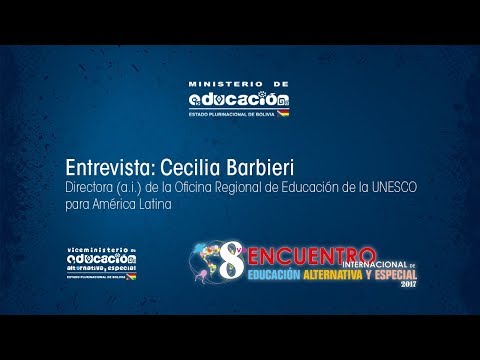 Embedded thumbnail for Cecilia Barbieri, Directora (a.i) de la Oficina Regional de Educación de la UNESCO para América Latina y El Caribe (UNESCO-OREALC).